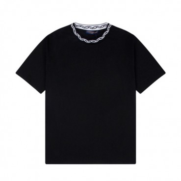 루이비통 남성 크루넥 블랙 반팔티 - Mens Black Tshirts 