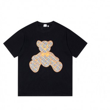 버버리 남성 크루넥 블랙 반팔티 - Mens Black Tshirts 