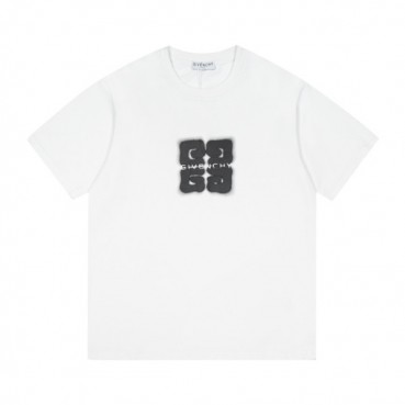 지방시 남성 크루넥 화이트 반팔티 - Mens White Tshirts 