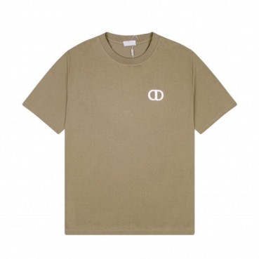 디올 남성 크루넥 카멜 반팔티 - Mens Camel Tshirts 