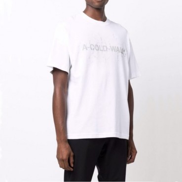 어콜드월 남성 크루넥 화이트 반팔티 - Mens White Tshirts 