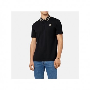 베르사체 남성 블랙 폴로 반팔티 - Mens Black Tshirts 