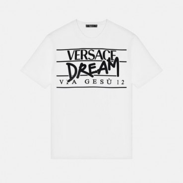 베르사체 남성 크루넥 화이트 반팔티 - Mens White Tshirts 