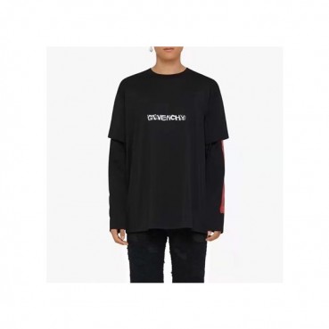 지방시 남성 크루넥 블랙 반팔티 - Mens Black Tshirts 