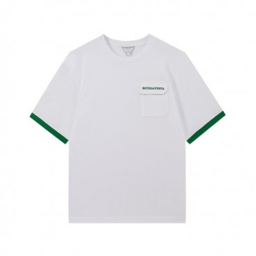 보테가 남성 크루넥 화이트 반팔티 - Mens White Tshirts 