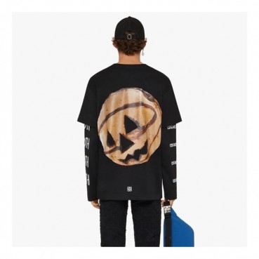 지방시 남성 크루넥 블랙 반팔티 - Mens Black Tshirts 