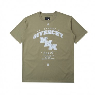 지방시 남성 크루넥 그린 반팔티 - Mens Green Tshirts 