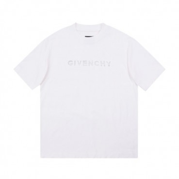 지방시 남성 크루넥 화이트 반팔티 - Mens White Tshirts 