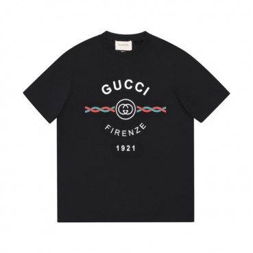 구찌 남성 크루넥 블랙 반팔티 - Mens Black Tshirts 