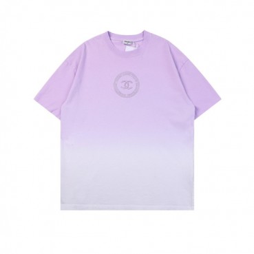 샤넬 남성 크루넥 퍼플 반팔티 - Mens Purple Tshirts 