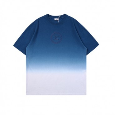 샤넬 남성 크루넥 블루 반팔티 - Mens Blue Tshirts 