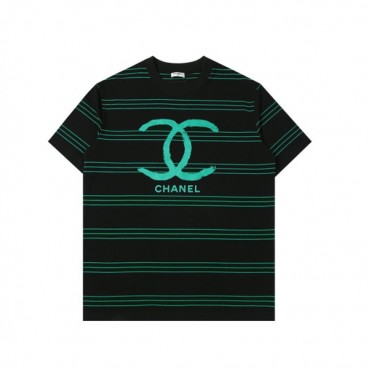 샤넬 남성 크루넥 블랙 반팔티 - Mens Black Tshirts 