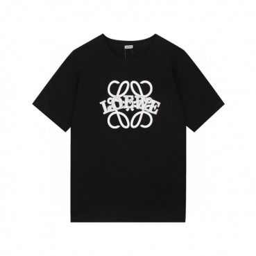 로에베 남성 이니셜 화이트 반팔티 - Mens White Tshirts 