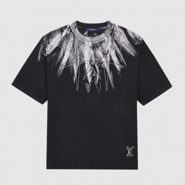 디올 남성 크루넥 블랙 반팔티 - Mens Black Tshirts 