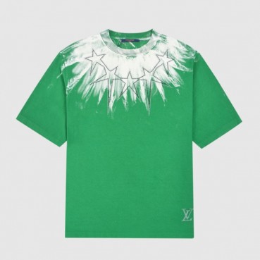 디올 남성 크루넥 그린 반팔티 - Mens Green Tshirts 
