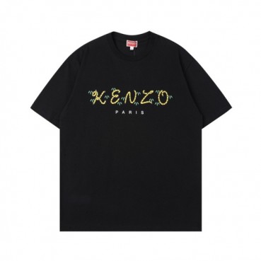 겐조 남성 블랙 크루넥 반팔티 - Mens Black Tshirts 