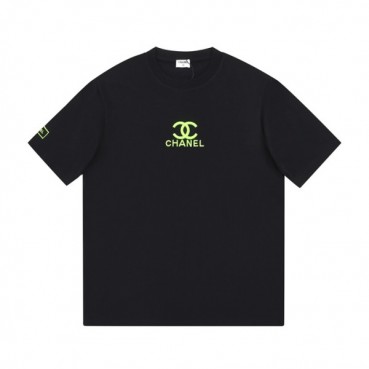 샤넬 남성 크루넥 블랙 반팔티 - Mens Black Tshirts 