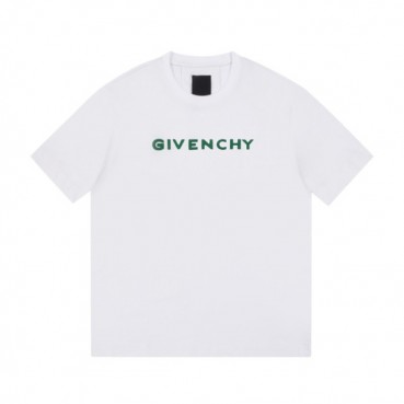 지방시 남성 크루넥 화이트 반팔티 - Mens White Tshirts 