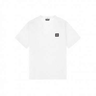 스톤아일랜드 남성 화이트 크루넥 반팔티 - Mens White Tshirts 