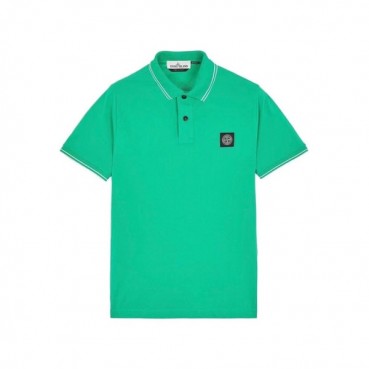 스톤아일랜드 남성 그린 폴로 반팔티 - Mens Green Tshirts 