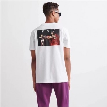 오프화이트 남성 모던 화이트 반팔티 - Mens White Tshirts 