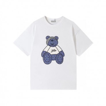 디올 남성 크루넥 화이트 반팔티 - Mens White Tshirts 