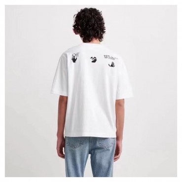 오프화이트 남성 모던 화이트 반팔티 - Mens White Tshirts 