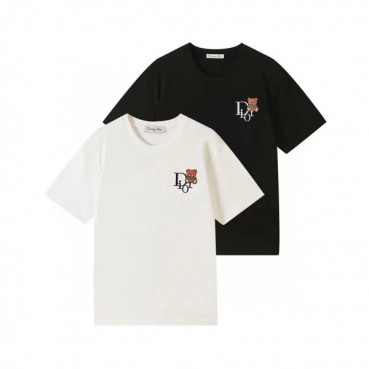 디올 남성 크루넥 블랙 반팔티 - Mens Black Tshirts 