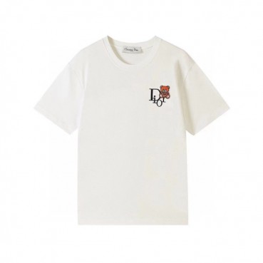 디올 남성 크루넥 화이트 반팔티 - Mens White Tshirts 