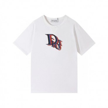 디올 남성 크루넥 화이트 반팔티 - Mens White Tshirts 