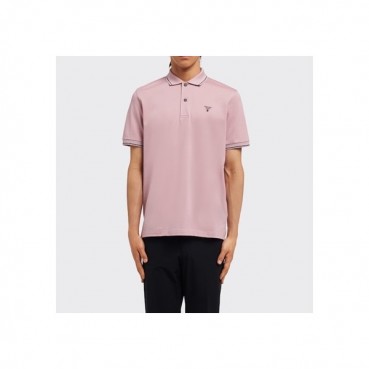프라다 남성 폴로 핑크 반팔티 - Mens Pink Tshirts 