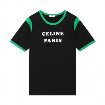 셀린느 남성 크루넥 블랙 반팔티 - Mens Black Tshirts 