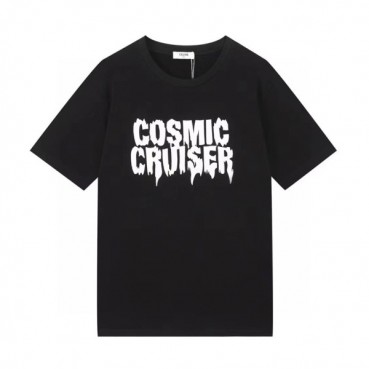 셀린느 남성 크루넥 블랙 반팔티 - Mens Black Tshirts 