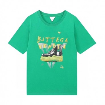보테가 남성 크루넥 그린 반팔티 - Mens Green Tshirts 