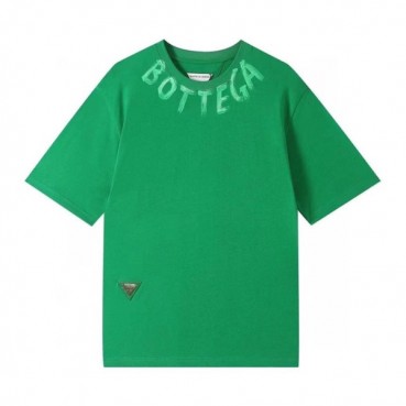 보테가 남성 크루넥 그린 반팔티 - Mens Green Tshirts 