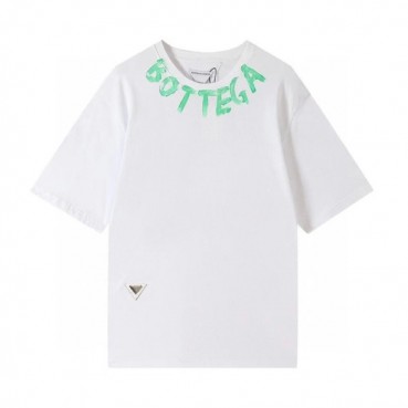 보테가 남성 크루넥 화이트 반팔티 - Mens White Tshirts 