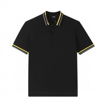 펜디 남성 폴로 블랙 반팔티 - Mens Black Tshirts 