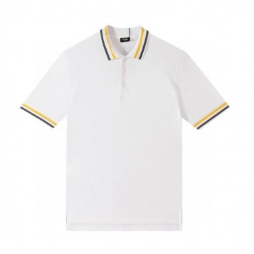 펜디 남성 폴로 화이트 반팔티 - Mens White Tshirts 