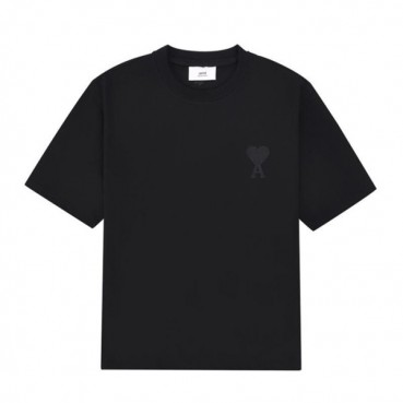 아미 여성 크루넥 블랙 반팔티 - Womens Black Tshirts 