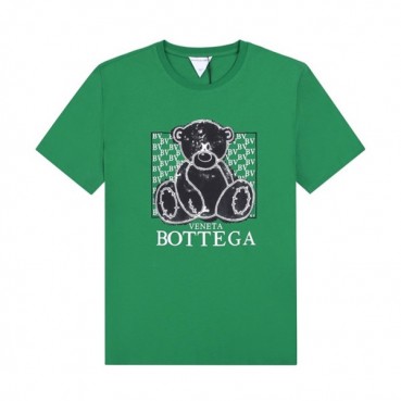 보테가 남성 크루넥 그린 반팔티 - Mens Green Tshirts 