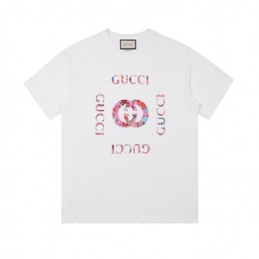구찌 여성 크루넥 화이트 반팔티 - Womens White Tshirts 