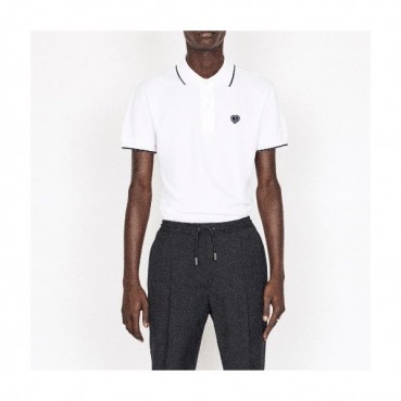 디올 남성 폴로 화이트 반팔티 - Dior Mens White Tshirts 