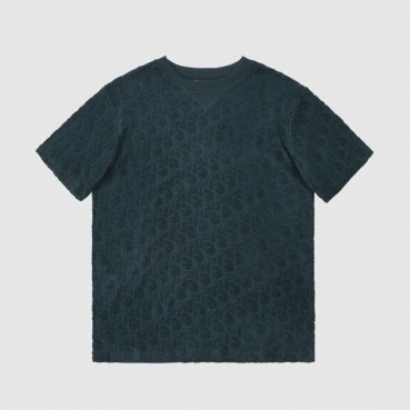 디올 남성 크루넥 그린 반팔티 - Mens Green Tshirts 