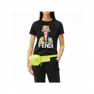 펜디 여성 크루넥 반팔티 - Fendi Womens Round Tshirt 