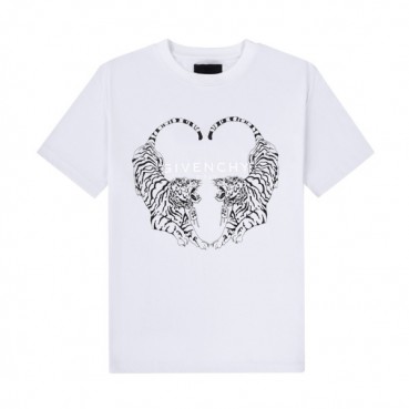 지방시 남자 크루넥 화이트 반팔티 - Unisex White Tshirts 