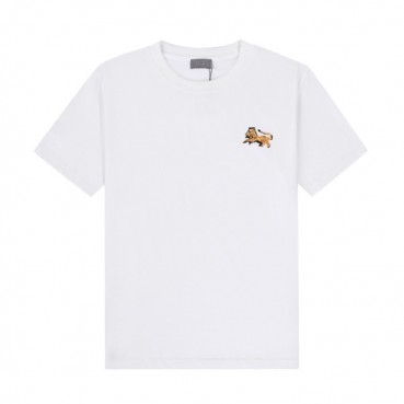 디올 남자 크루넥 화이트 반팔티 - Unisex White Tshirts 