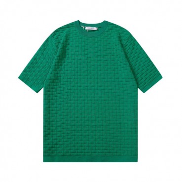 보테가 남자 크루넥 그린 반팔티 - Unisex Green Tshirts 
