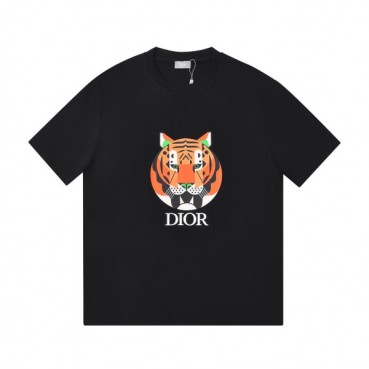 디올 남자 크루넥 블랙 반팔티 - Unisex Black Tshirts 