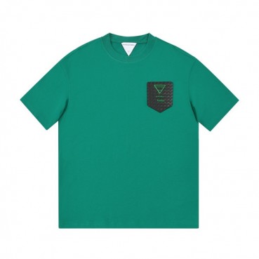 보테가 남자 크루넥 그린 반팔티 - Unisex Green Tshirts 