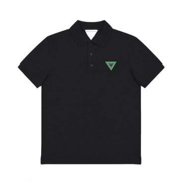 보테가 남자 폴로 블랙 반팔티 - Unisex Black Tshirts 
